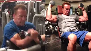 Arnold Schwarzenegger Working Out Age 71 💪