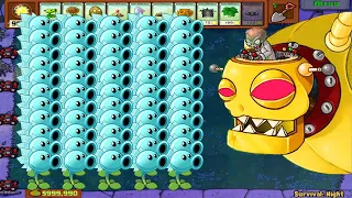 Plants Vs zombies Hack | 9999 Snow Pea Vs Dr.zomboss Giga-Gargantuar All Zombies