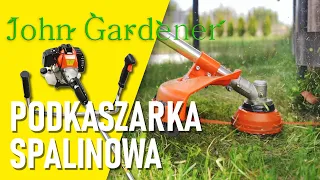 Podkaszarka spalinowa John Gardener z dodatkowym wyposażeniem. Geko #warsztat #praca #tools #poland