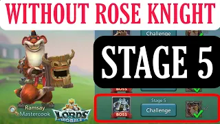 Lords Mobile Limited challenge Crazy chef stage 5 Without Rose Knight|LordsMobile Mastercook stage 5