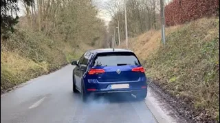 GOLF 7R DRIFT MODE ? 😱 - STAGE 2 STRAIGHT PIPE - MIEUX QU'UN RS3 ⚠️