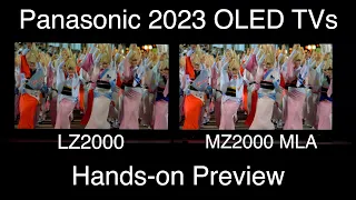 MZ2000 MLA OLED And Panasonic 2023 TVs - Full INTERVIEW and HANDS-ON Preview Details
