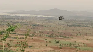 Ethiopian landscape view  with old classical