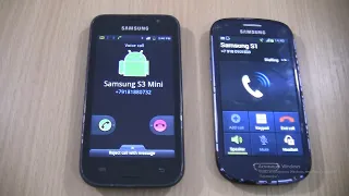 Incoming call & Outgoing call at the Same Time Samsung Galaxy S1+S3 mini VE