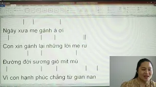 Học ca khúc Gánh mẹ - Giảng viên Thanh Hòa - P3