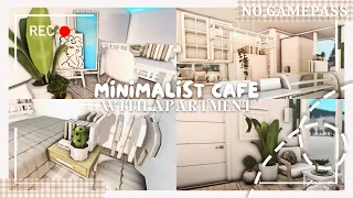 Minimalist Roleplay Cafe with Apartment I No Gamepass I Bloxburg Speedbuild and Tour I iTapixca