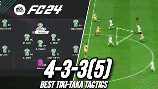 THE BEST TIKI-TAKA FORMATION! Best 433(5) Custom Tactics EA FC 24