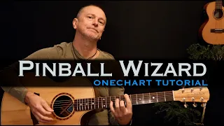 Pinball Wizard The Who acoustic guitar lesson tutorial [free tab]