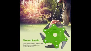 6T Blade Manganese Steel Mower Grass Trimmer Head Garden Brush Cutter