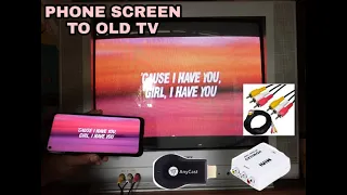 TUTORIAL HOW TO CAST SCREEN PHONE SCREEN TO OLD TV (TAGALOG)