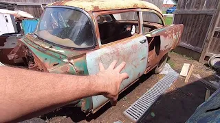 Part 2 - Weekend progress on the new 1955 Chevy two door project.