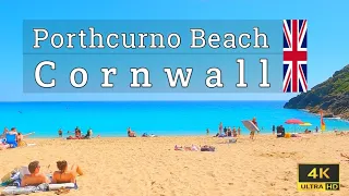 Porthcurno Beach, [4K] Cornwall, UK 🇬🇧
