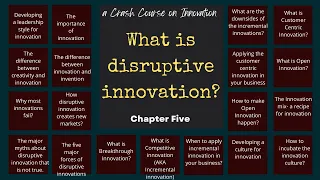 What is disruptive innovation | Innovation Crash course part 5