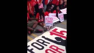 Fast Food Workers Arrested At Minimum Wage Protest Rally