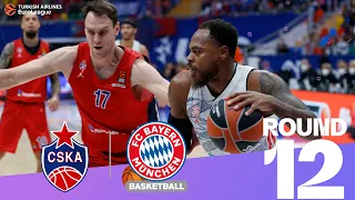 Clyburn's late heroics lift CSKA past Bayern! | Round 12, Highlights | Turkish Airlines EuroLeague