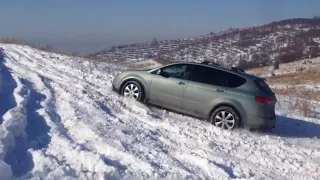 Subaru Tribeca B9 3.0 and Forester SF5 2.0 turbo  in snow