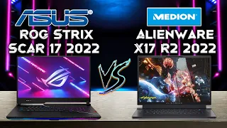 Rog Strix Scar 17 vs Alienware X17 R2! Tech Comparison Pt.2