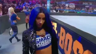 Sasha Banks entrance with Team Smackdown - November 22, 2019.