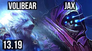 VOLIBEAR vs JAX (TOP) | 1.7M mastery | BR Master | 13.19