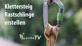 WAlpin TV - Klettersteig Rastschlinge erstellen