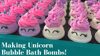 Making "I am a Unicorn" Bubble Bath Bombs | With the Bath Bomb Press
