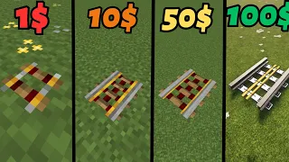 1$ vs 10$ vs 50$ vs 100$ Minecraft