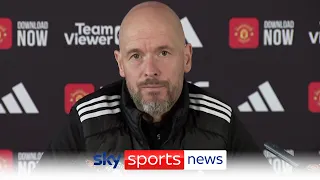 Erik ten Hag says Manchester United are not in a position to challenge for the title next season