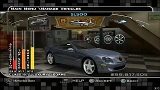 Midnight Club 3 Mercedes Benz SL500 Customization