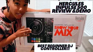 Hercules Inpulse 500 DJ Controller Review & DEMO | Best Beginner DJ Controller!!!