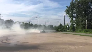 1950 Fleetline Leadsled putting on a smoke show