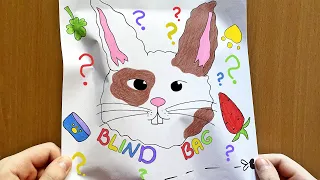 Blind Bag Paper 🐰 RABBIT ✨ ASMR ✨ Unboxing paper diy paper play 종이놀이