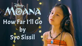 Moana's How Far I'll Go Cover by 5-year-old Sissil