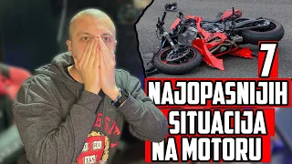 7  NAJOPASNIJIH SITUACIJA NA MOTORU ZBOG KOJIH SE PADA I GINE !!!