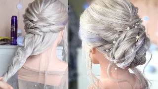 Свадебная Прическа На Длинные Волосы "Низкий Пучок" | Wedding Hairstyles For Long Hair