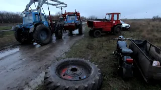 Случай на дороге! Все на помощь! И как всегда дождь....