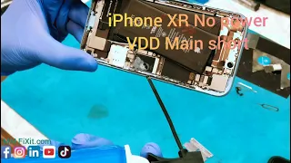 How to find Short VDD_main on Apple iphone XR no power