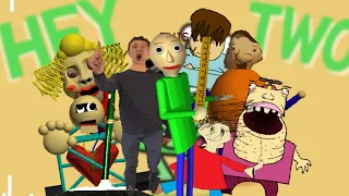 Baldi Basics Characters Sing "Hey Two!" [AI COVER] | WallEWill