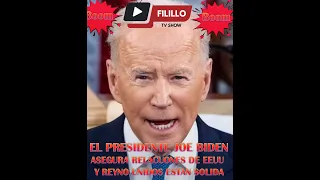 EL PRESIDENTE JOE BIDEN ASEGURA RELACIONES DE EEUU Y REYNO UNIDOS ESTAN SOLIDA