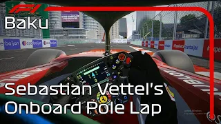 Sebastian Vettel's Onboard Pole Lap Baku 2018 | Assetto Corsa