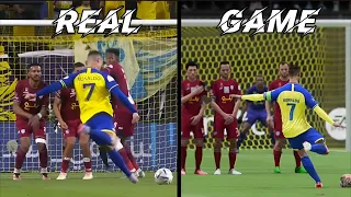 2023 Best Free Kick Goals: Real vs. Game (FIFA 23 / EAFC 24 Recreation)