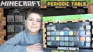 Minecraft periodic table review on kids channel SanSanychTV Майнкрафт периодическая таблица