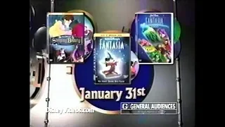 Sleeping Beauty & Fantasia DVD Commercial (Dec 2003)