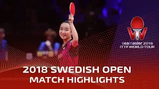 Ding Ning vs Mima Ito | 2018 ITTF Swedish Open Highlights (1/2)