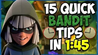 15 QUICK Tips About: Bandit❇️- Clash Royale