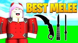 Top 10 BEST melee weapons on Arsenal 2022 (Roblox)