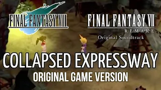 FFVII Remake Collapsed Expressway: Original Final Fantasy VII OST style retro cover