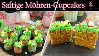 Saftige Möhren-Cupcakes zu Ostern🐰 / Einfach & Lecker!