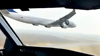 Plane Flies Too Close To Another Plane