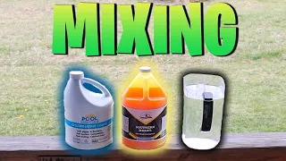 How To Mix Chemicals For Pressure Washing - HOT BATCH - DO NOT USE DAWN!