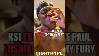 KSI TROLLS JAKE PAUL LOSING TO TOMMY FURY; LAUGHS HYSTERICALLY AS HE SMOKES ON "PAUL PACK"